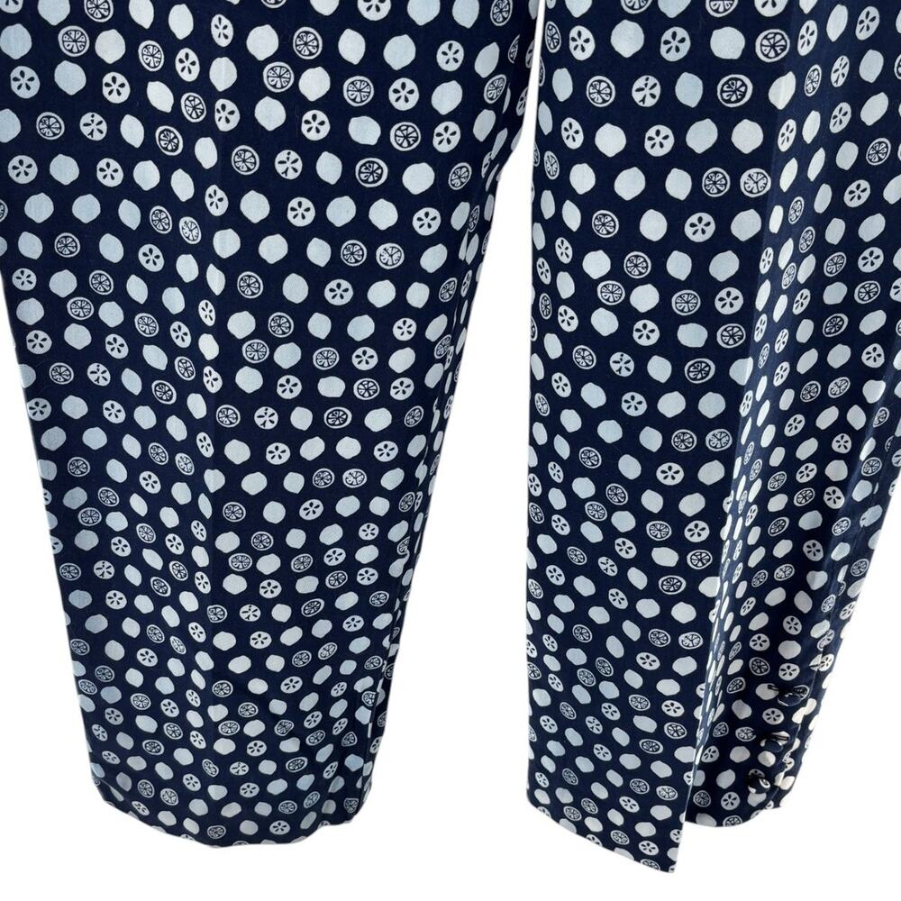 Lilly Pulitzer Blue Kristen Fruit Squirt Print Palm Beach Fit Capri Pants - Picture 4 of 10